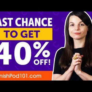 Last Chance to get 40% OFF!
