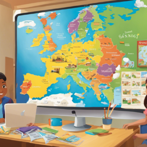 An image featuring a vibrant classroom setting